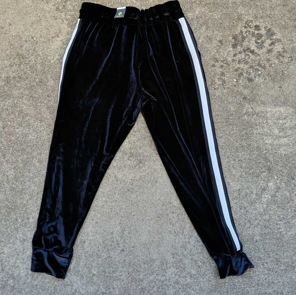 Xersion Womens Velvet Track Jogger Pants Large - Picture 2 of 6